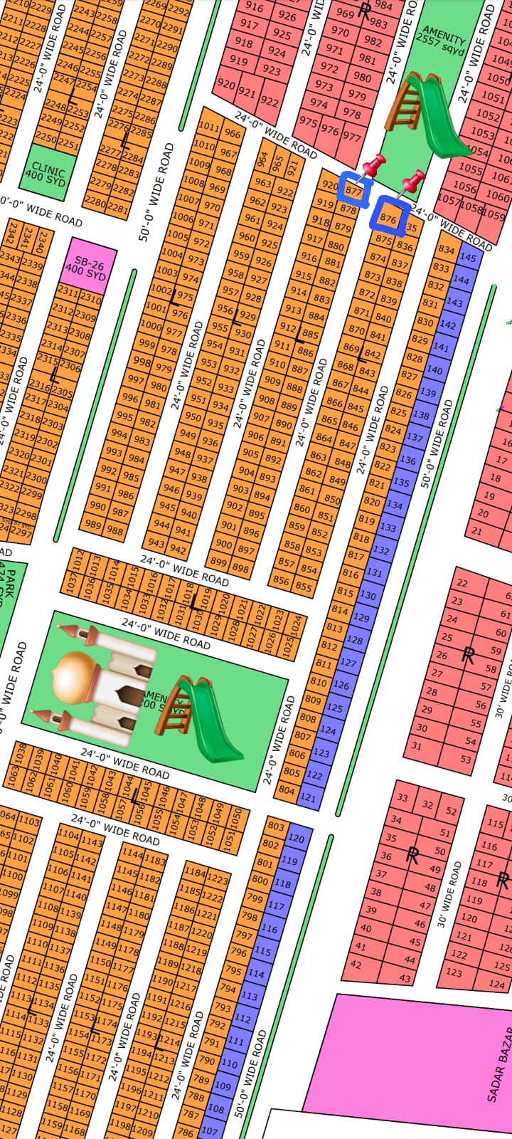 L/876 Gold Block North Town Residency image 2